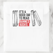 Sticker Rectangulaire Lire les livres interdits (Sac)