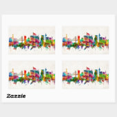 Sticker Rectangulaire Lisbon Portugal (Feuille)