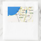 Sticker Rectangulaire L'Israël map.JPG (Sac)
