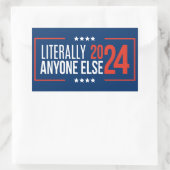 Sticker Rectangulaire Littéralement, N'Importe Qui 2024 (Sac)