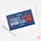 Sticker Rectangulaire Littéralement, N'Importe Qui 2024 (Enveloppe)