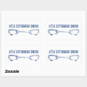 Sticker Rectangulaire Little Cottonwood Canyon Escalade Quickdraw (Feuille)