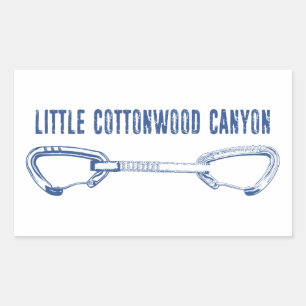 Sticker Rectangulaire Little Cottonwood Canyon Escalade Quickdraw