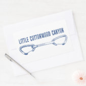 Sticker Rectangulaire Little Cottonwood Canyon Escalade Quickdraw (Enveloppe)