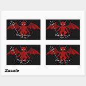 Sticker Rectangulaire Little Red Devil Thunder_Cove (Feuille)