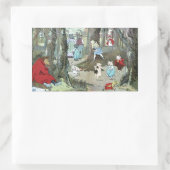 Sticker Rectangulaire Little Red Riding Hood : End Pages (Sac)