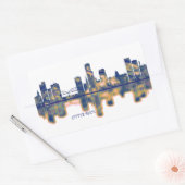Sticker Rectangulaire Little Rock Skyline (Enveloppe)
