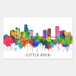 Sticker Rectangulaire Little Rock Skyline