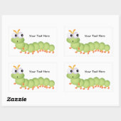 Sticker Rectangulaire Little Worm (personnalisé) (Feuille)