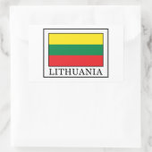 Sticker Rectangulaire Lituanie (Sac)