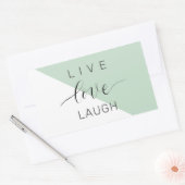 Sticker Rectangulaire Live Love Lauder Motivation Positive Citation (Enveloppe)
