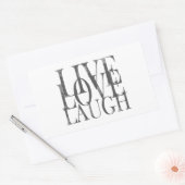 Sticker Rectangulaire Live Love Laugh Cote Inspirationnelle (Enveloppe)