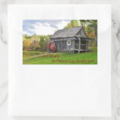 Sticker Rectangulaire Live Simply Old Mill (Sac)