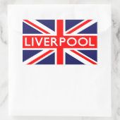 Sticker Rectangulaire Liverpool : Drapeau britannique (Sac)
