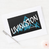 Sticker Rectangulaire Livingston Montana Mountain (Enveloppe)