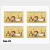 Sticker Rectangulaire Livre Worm (Feuille)