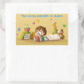 Sticker Rectangulaire Livre Worm (Sac)