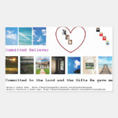 Sticker Rectangulaire Livres et à (Devant)