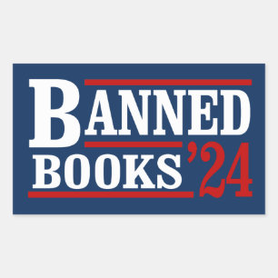 Sticker Rectangulaire Livres interdits 2024