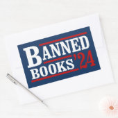 Sticker Rectangulaire Livres interdits 2024 (Enveloppe)