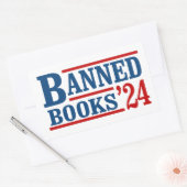 Sticker Rectangulaire Livres interdits 2024 (Enveloppe)