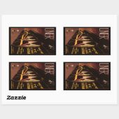 Sticker Rectangulaire LNER Flying Scotsman (Feuille)