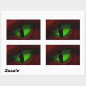 Sticker Rectangulaire L'oeil du Dragon (Feuille)