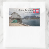 Sticker Rectangulaire Lofoten Norvège (Sac)