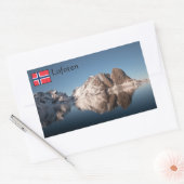 Sticker Rectangulaire Lofoten Norvège (Enveloppe)