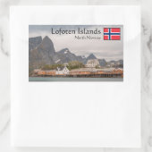 Sticker Rectangulaire Lofoten Norvège (Sac)