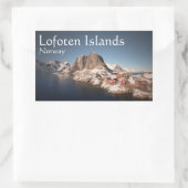 Sticker Rectangulaire Lofoten Norvège Souvenir (Sac)