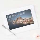 Sticker Rectangulaire Lofoten Norvège Souvenir (Enveloppe)