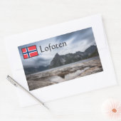 Sticker Rectangulaire Lofoten Norvège Souvenir (Enveloppe)
