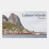 Sticker Rectangulaire Lofoten Souvenir (Devant)