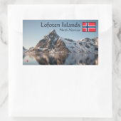 Sticker Rectangulaire Lofoten Souvenir (Sac)