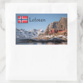 Sticker Rectangulaire Lofoten Souvenir (Sac)