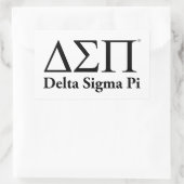 Sticker Rectangulaire Logo Classique Delta Sigma Pi (Sac)