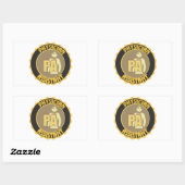 STICKER RECTANGULAIRE LOGO D'ASSISTANT PHYSICIEN PA (Feuille)
