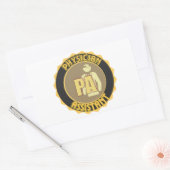 STICKER RECTANGULAIRE LOGO D'ASSISTANT PHYSICIEN PA (Enveloppe)