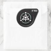 Sticker Rectangulaire Logo d'autocollant de FTD (Sac)