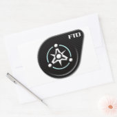 Sticker Rectangulaire Logo d'autocollant de FTD (Enveloppe)