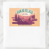 Sticker Rectangulaire Logo d'automne Rancho Relaxo (Sac)