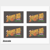 Sticker Rectangulaire Logo de friandise d'Halloween de Scooby-Doo (Feuille)