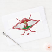 Sticker Rectangulaire Logo de hockey magyar hongrois (Enveloppe)
