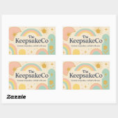 Sticker Rectangulaire Logo de Keepsaké Co. (Feuille)