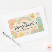 Sticker Rectangulaire Logo de Keepsaké Co. (Enveloppe)