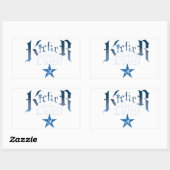 Sticker Rectangulaire Logo de Kicker (Feuille)