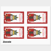 Sticker Rectangulaire Logo de la société Red Nutcracker pour Noël (Feuille)