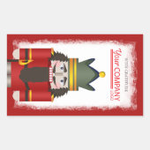 Sticker Rectangulaire Logo de la société Red Nutcracker pour Noël (Devant)