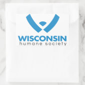 Sticker Rectangulaire Logo de la Wisconsin Humane Society 2015 (Sac)